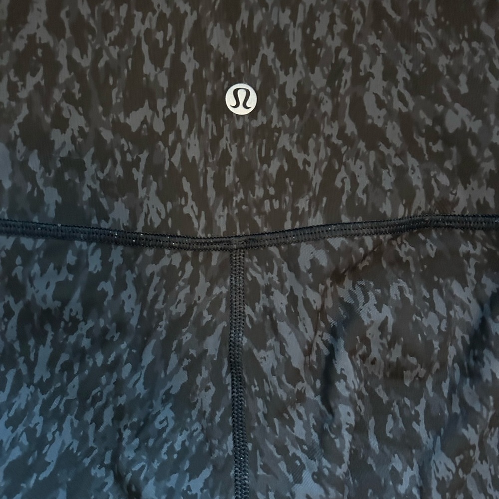 lululemon athletica Black Patterned Leggings size xxs